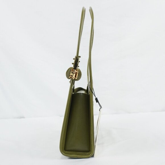 Marc Jacobs The Glam Claw Slip Leather Top Handle Shoulder Bag In Reed Green - Picture 2 of 15